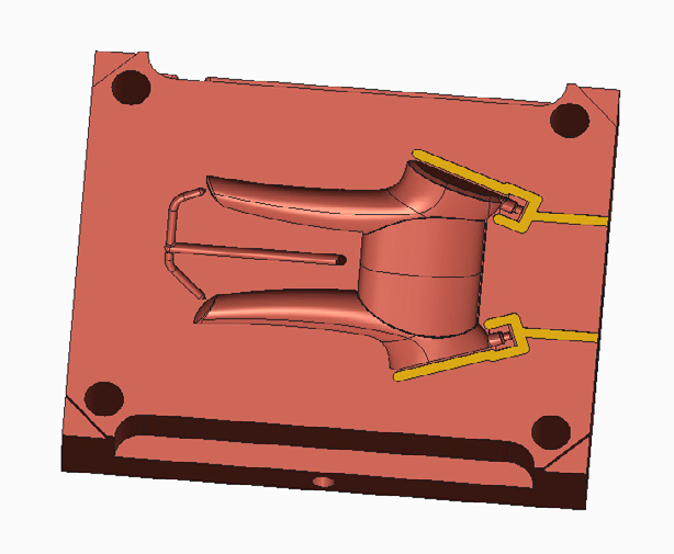 How does air escape an injection mold